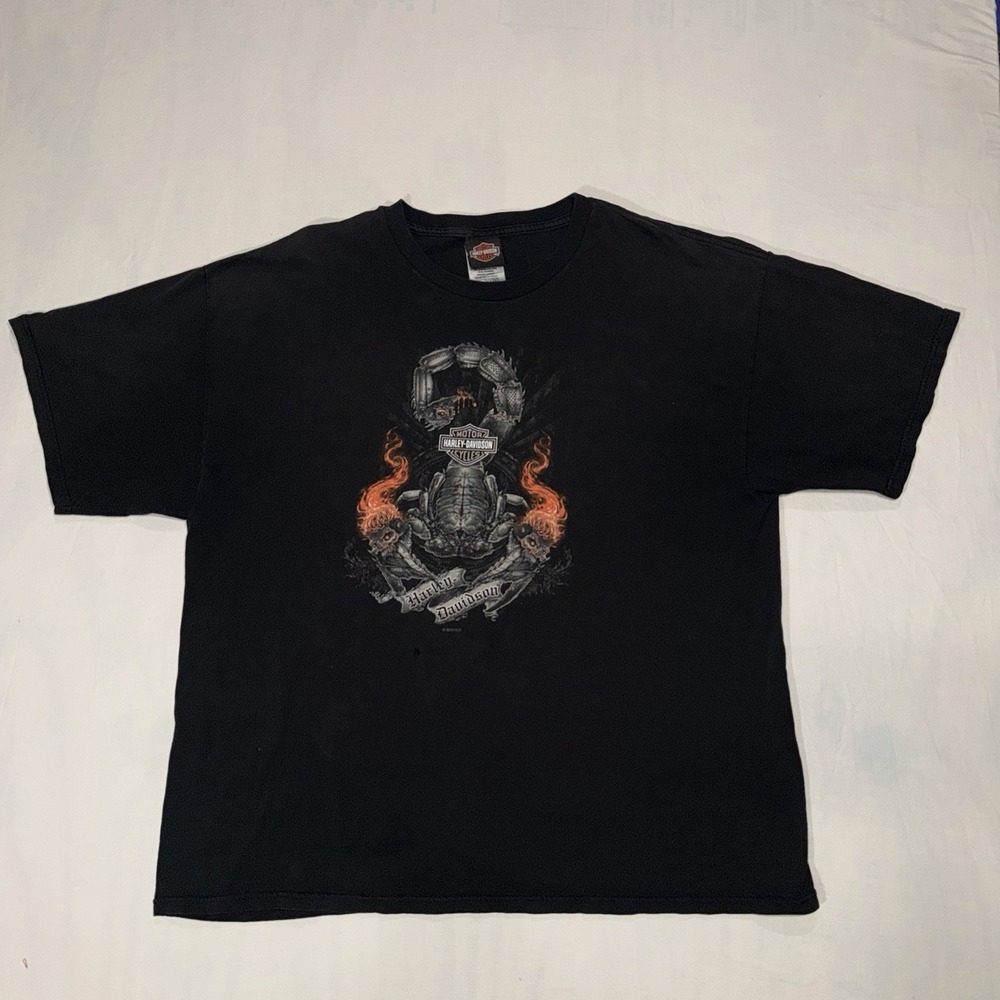 Harley Davidson Shirt Mens  XL Black  Cancun Mexico Biker 2 Sided